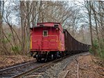 RBMN 92849 at the end of the steam-powered coal train